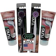 Dental Care 2 Tung Brush & 2 Gel Tongue Cleaner Partner Pack