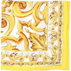 Unisex - Yellow Scarfs Dolce & Gabbana 'Maiolica' Printed Scarf Yellow U