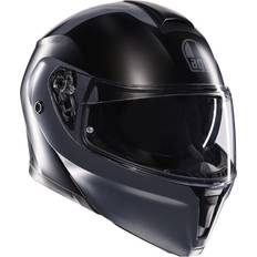 AGV Motorcycle Helmets AGV Street Modular Graphic Motorcycle Helmet Resia Matt Black Grey 62cm Black/grey