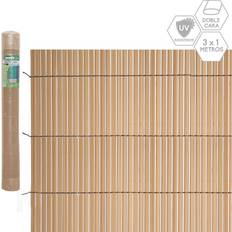 PVC Aidat BigBuy Outdoor Garden Fence Brown PVC 1 300