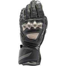Black Motorcycle Gloves Dainese Full Metal 7 Leather Gloves Cuir - Black/Black Man