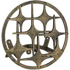 Iron Watering Zeckos Bronze Finish Cast Iron MCM Stars Hose Holder 11.5 Inches