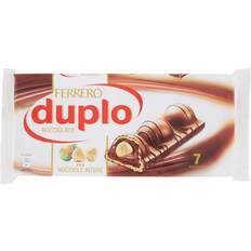 Ferrero duplo hazelnut lightweight 7 chocolate bars snack