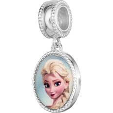 Disney Charms & Pendants Disney Frozen Sisters Elsa and Anna Sterling Silver Sided Dangle Charm Bead