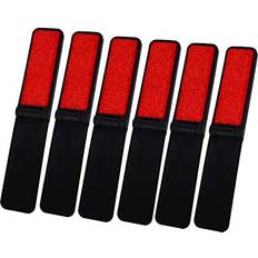 Black Lint Removers Baitaihem 6 Pack Mini Fold Up Lint Brushes for Travel Compact Purse Pocket（Black）