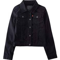 Levi's Black Outerwear Levi's Girl's Denim Trucker Jacket, Black, 6X