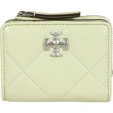 Tory Burch Kira Diamond Quilted Leather Bi-Fold Wallet - Fresh Pear/Gold