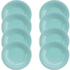 Purely Home Crackle TURQUOISE Melamine/Plastic Dinner Plate