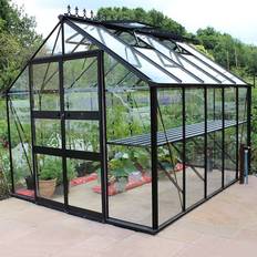 Glass Freestanding Greenhouses Halls Cotswold Blockley Greenhouse Aluminum Glass