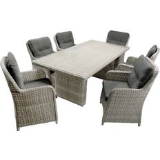 Grau Essgruppen bellavista & Garden® Dining-Lounge "Ria" 7tlg. Essgruppe