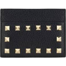 Valentino Rockstud Grainy Leather Card Holder