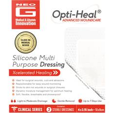 Neo G Opti-Heal Silicone Multipurpose Wound Dressing Multipack Pk3