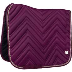 Gold Saddle Pads QHP Menton Dressage Saddle Pad Plum Pony