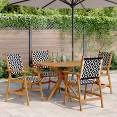 vidaXL 5 Piece Garden Patio Dining Set, 1 Table incl. 4 Chairs