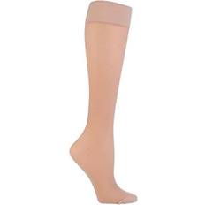 4-7 UK, Natural Ladies 18 mmHg Graduated Compression Travel Socks for DVT