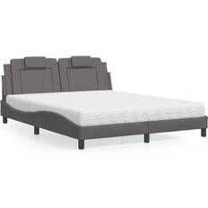 160 cm Sengepakker vidaXL med madrass dubbelsängar Sängpaket