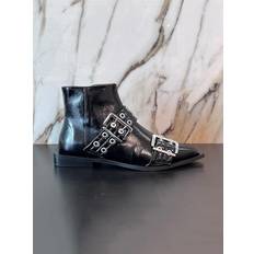 Ganni Ankle Boots Ganni Women's Flat Boot - Black