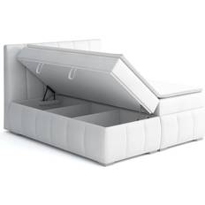 Bed-in-a-Box Boxspringbetten Fun furniture VINCENZA White Boxspringbett 180x200cm