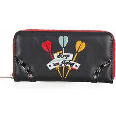 Polyurethane Wallets Retro Keep ´em flying Wallet black multicolour