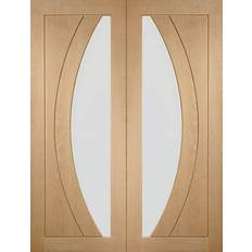 Green Interior Doors XL Joinery Salerno Pair Oak Clear 1981 1220 Interior Door (x198.1cm)
