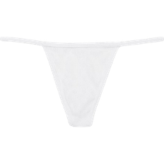 PINK V-String Panty - Optic White Pointelle