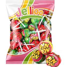 Jellioo Pin Pon Lollipop Gum Sour Mix Storpack 950g 53st