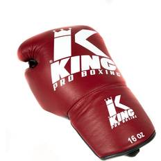 Arts Martiaux Boxhandschuhe mit Schnürsenkeln King Pro Boxing KPB/BG Rouge