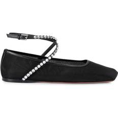 Multicoloured Ballerinas Amina Muaddi Embellished Ane Ballet Flats