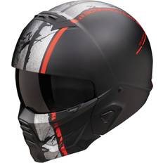 Scorpion Motorcycle Helmets Scorpion Exo-Combat II Lord Matt Black Red Jet Helmet