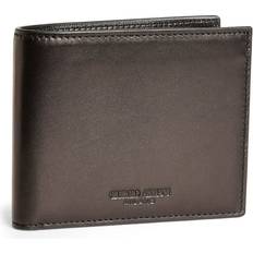 Giorgio Armani Portafogli Bifold In Nappa Wallet - Men - Black