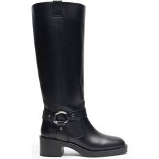 Stuart Weitzman JAX KNEE-HIGH BOOT, BOOTS AND BOOTIES, BLACK, SMOOTH CALF