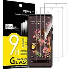 New'C 3 x panzer schutz glas für google pixel 6 9h härte hd displayschutzfolie ultra Transparent