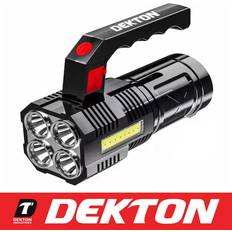 Camping & Outdoor Dekton Led torch flashlight super bright portable lamp rechargeable high powered camp