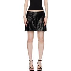 Dolce & Gabbana Black Skirts Dolce & Gabbana Black Micro-Sequin Miniskirt N0000 Nero IT 42