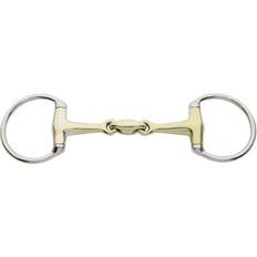 Eggbut snaffle bit, double jointed 145mm