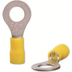 Quadrios 22C459 Ring terminal Cross section max.=6.0 mm² Hole Ø=8.5 mm Partially insulated Yellow 1 Set