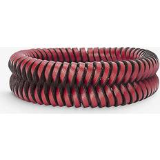 Loewe Mens Fuchsia Paula’s Ibiza Interlocking Braided-leather Bangle FUCHSIA