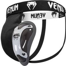 Black Martial Arts Uniforms Venum Competitor Groinguard and Support Men's L Black