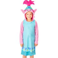 PJammy Girl's Dreamworks Trolls Movie Poppy Hooded Nightgown Costume