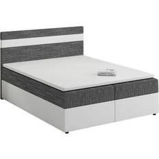 180cm - 200cm Beds Box spring white/grey Continental Bed