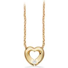 8k - Guld Halsband Scrouples Heart Karat Guld Halsband 214113