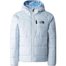 The North Face Azul Chaquetas The North Face Girl's Perrito Reversible Jacket - Dusty Periwinkle/Dusty Periwinkle Logo/Geometry Print