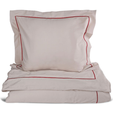 Sagaform Carl Påslakan Beige, Röd (210x150cm)