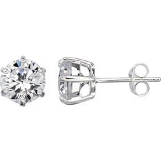 Støvring Design Rodinerat Silver Stiftörhängen Med Zirconia 10023608