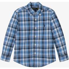 Rutiga Överdelar Barnkläder Polo Ralph Lauren Rutig Skjorta Plaid Cotton Poplin Shirt - Blue Multi