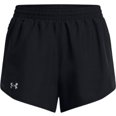 Under Armour XS Shorts Under Armour Women's Fly By 3" Shorts - Black/Reflective