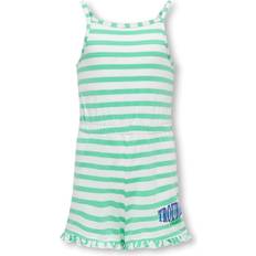 Kids Only Kogmay S/L playsuit JRS Shorts green white 11-12 Years