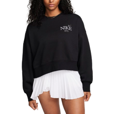 Nike Sportswear Phoenix Fleece Women's Oversized Cropped Crew Neck Sweatshirt - Black