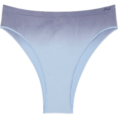 PINK Seamless Brazilian Panty - Light Blue Dip Dye