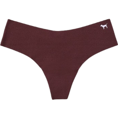 PINK No Show Thong Panty - Burnt Umber